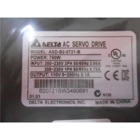 ASD-B2-0721-B Detla AC Sevor Drive 1phase 220V 750W 5.1A New original