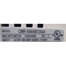 CIMR-AB4A0072AAA VFD inverter input 3ph 380V output 3ph 0~480V 60A 30KW 0~400Hz New
