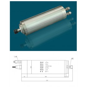 40000rpm 800w 0.8kw ER11 water cooling Precision High Speed spindle motor&SUNFAR 1.5KW 1phase 220v inverter&bracket&pump CNC kits