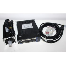 1phase 220V 1000W 1KW 4N.m 2500rpm 80mm AC servo motor drive kit 2500ppr with 3m cable