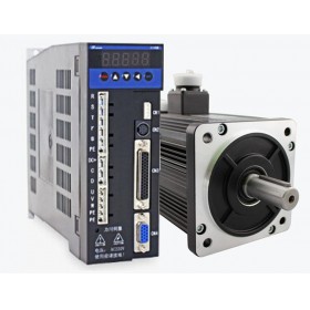 3phase 220V 1300w 1.3kw 5N.m 2500rpm 130mm AC servo motor drive kit 2500ppr with 3m cable