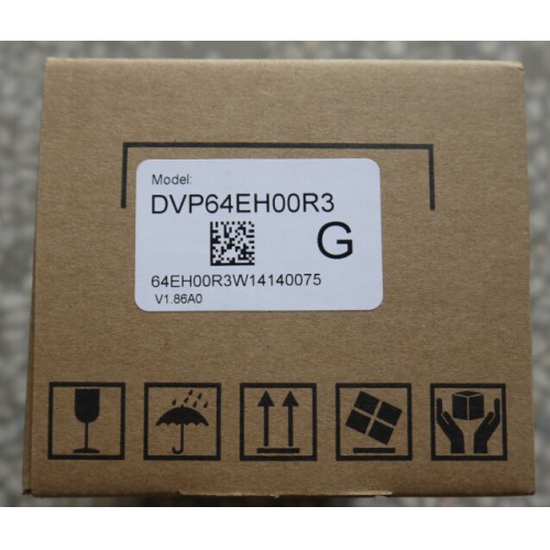 DVP64EH00R3 Delta EH2/EH3 Series PLC DI 32 DO 32 Relay output 100-240VAC new in box