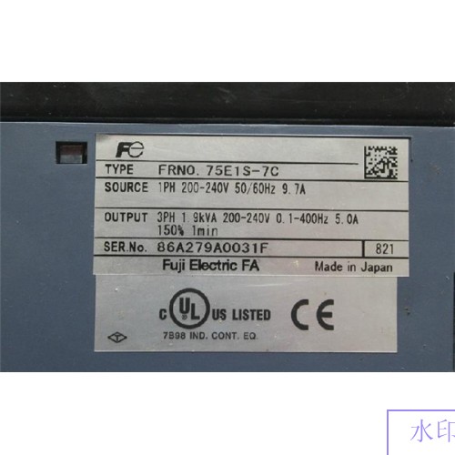 FRN0.75E1S-7C FRENIC-Multi 200V Single-phase 1phase 5.0A 0.75KW Inverter VFD frequency AC drive