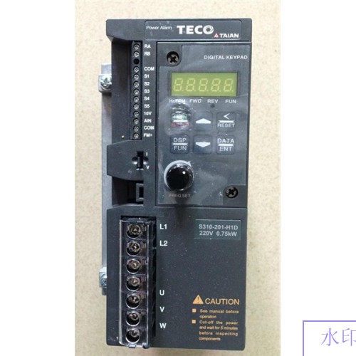 S310-201-H1D TECO Single Phase 1phase 220V 4.2A output 0.75KW 1HP Inverter VFD frequency AC drive NEW