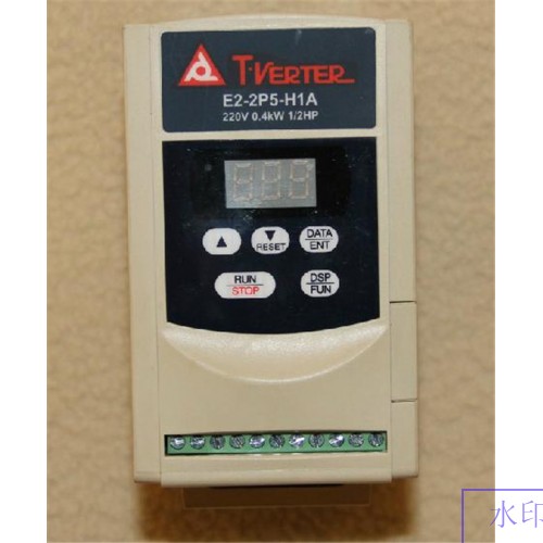 E2-2P5-H1A TECO Single Phase 1phase 220V 2.3A output 0.4KW 0.5HP Inverter VFD frequency AC drive NEW