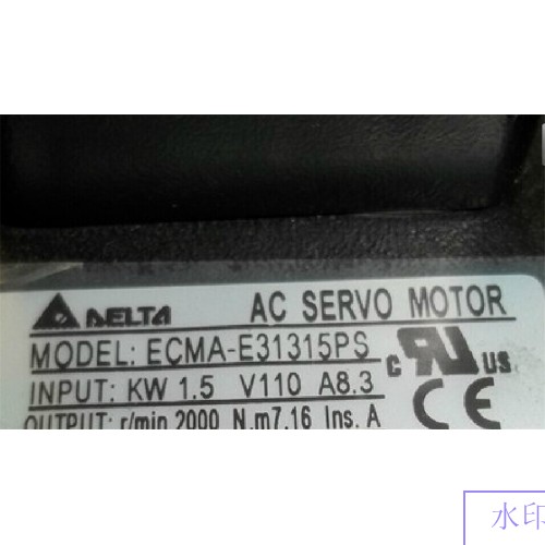 ECMA-E31315PS 220V 1.5KW 7.16NM 2000rpm 130mm with Keyway Detla AC Servo Motor New