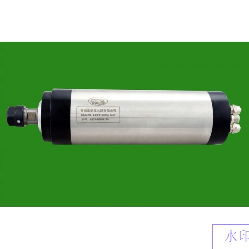 3HP 2.2kw 24000RPM ER20 water cooling Woodworking AC Spindle motor 80*230mm 4 bearings 220VAC 8.5A 400hz CNC Router
