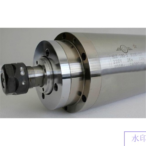 4HP 3kw 24000RPM ER20 water cooling Woodworking AC Spindle motor 100mm 3 bearings 220VAC 12A 400hz CNC Router