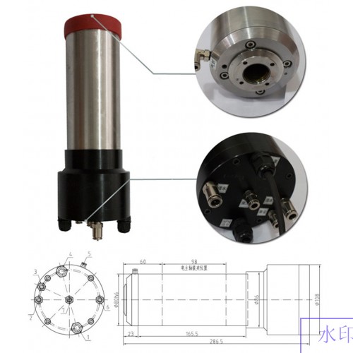 2HP 1.5kw 30000RPM ISO20 3 bearings Automatic Tool Changes ATC Spindles GDL80-20-30Z-1.5 220VAC CNC Router