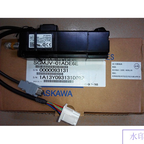 SGMJV-01ADE6E+SGDV-R90A01B 100w 3000rpm 0.318N.m 40mm frame sigma-5 AC servo motor drive kits with 3m power and encoder cable with brake