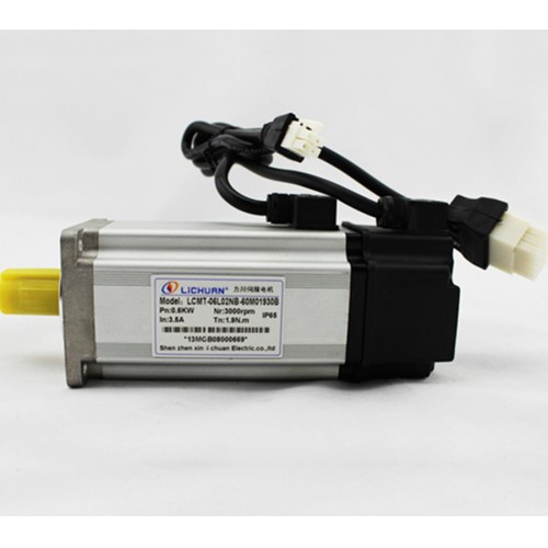 single phase 220V 600W 0.6KW 1.91N.m 3000rpm 60mm AC servo motor drive kit 2500ppr with 3m cable