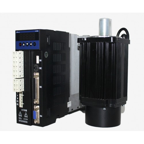 3phase 220V 1000W 1KW 4N.m 2500rpm 130mm AC servo motor drive kit 2500ppr with 3m cable
