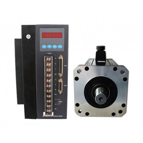 3phase 380V 4.5kw 21.5N.m 2000rpm 180mm AC servo motor drive kit 2500ppr with 3m cable